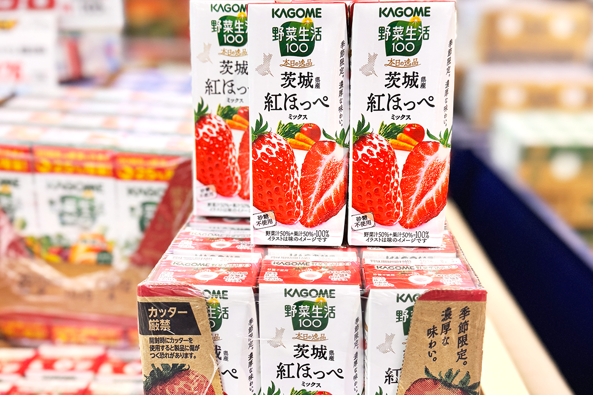 深作農園×カゴメ『野菜生活100 本日の逸品 茨城県産紅ほっぺミックス